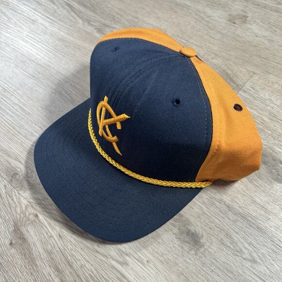 Vintage‎ New Era Kansas City Monarchs Hat Snapback Baseball USA Rope Blue Yellow - Picture 8 of 8